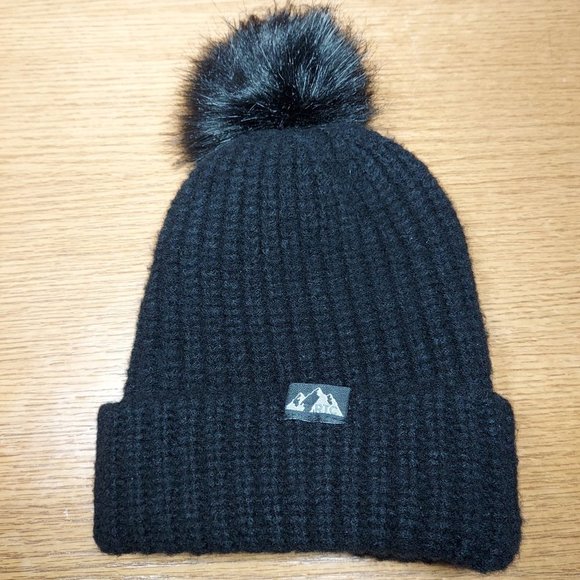 SLOUCHY Baggy Beanie Fleece Lined  Ski Toboggan Women's POM Winter Stocking Hat - Picture 4 of 7